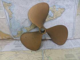 16lh13-1 Michigan Boatersft Resale Shop Of Tx 2504 2275.12 Bronze 3 Blade 16rh18 Prop - 1.25 Inch Shaft