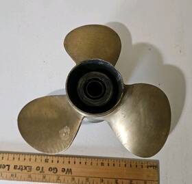 6862 Michigan Vintage 3 Blade Brass / Bronze Boat Propeller