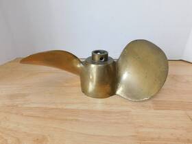 Ajc465 Michigan Solid Brass 10x4 Inch 2 Blade Boat Propeller 4/98