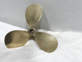 Am4042 Michigan Vintage Solid Brass 8 Inch Boat 3 Blade Propeller # Nautical