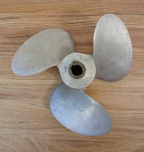 Smc-867 Michigan Mc-867 Vintage Aluminium Silver Metal 3 Blade Boat Propeller 10 Inch