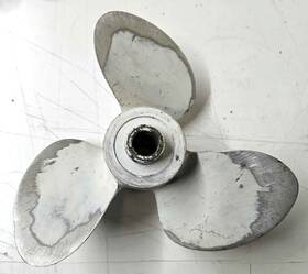 Pr107 Michigan Propeller Vintage Aluminum Boat Prop 12 1/2 X 15