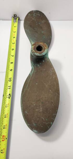 16lh12 Michigan Sailer Vintage 16x12 Inch Pitch Boat Left Brass Propeller 2 Blade 15lh7