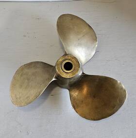 Smc-42 Michigan Vintage Brass Propeller Smc 42 Parts Or Repair Decor