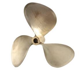 U2721 Michigan Bronze Nibral Propeller 17 Inch X 18 Pitch Rh 3 Blade 1 .25 Shaft Prop