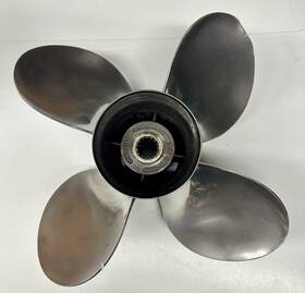 013038 Michigan Wheel 13 3/4 X 24 Stainless Steel 4 Blade Propeller