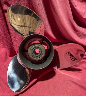 14.25.25 Michigan Wheel 013070 Rapture X 21 Stainless Steel Prop For Evinrude Johnson 90-300hp K458