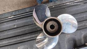 35m-619 Michigan Wheel 35m-619- -0 Three Blade Chrome Boat Propeller