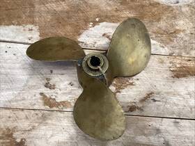 500-313 Michigan Wheel Vintage 3 Blade 10 1/4 Inch Brass Boat Propeller 3/4 Shear Pin Hub