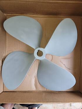 636454 Michigan Wheel Boat Propeller 22 Inch X 26 Rh 1-3/4 Shaft 4-blade Excellent Cond Nibal
