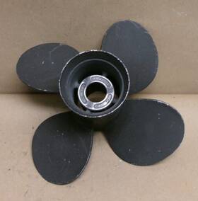 992402-9 Michigan Wheel Used 4 Blade / Vortex 11 1/5 X 9 Aluminum Outboard Propeller #