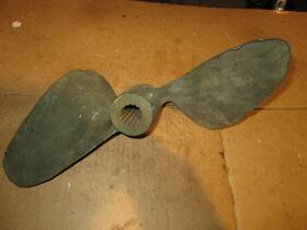 Aj-702 Michigan Wheel Mercury Mark Brass 2 Blade Racihg Prop Propeller 13x27
