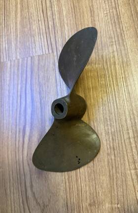 Aj47 Michigan Wheel Vintage Mercury Ke-7 Propeller Bronze Lh 8-1/8 X 10 Pitch
