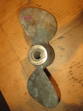 Ajc-413 Michigan Wheel Johnson Evinrude 15-18 Hp 12 Pitch Brass 2 Blade Prop Propeller