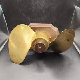Ajc-452 Michigan Wheel Vintage 2 Blade Brass / Bronze Boat Propeller Ajc 452 10 Inch