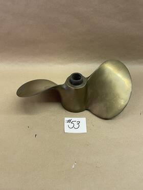 Ajc121 Michigan Wheel Nice 11 Inch Brass Propeller Boat Prop 283w