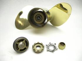 Ajc626 Michigan Wheel 13 1/8 Inch X 17 P Bronze 2 Blade Prop For Mercury And Mariner Outboard
