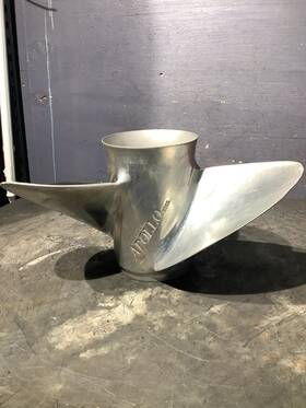 888025 Michigan Wheel Apollo Xhs 14 1/2 Inch X 21 Propeller Lh Stainless Steel
