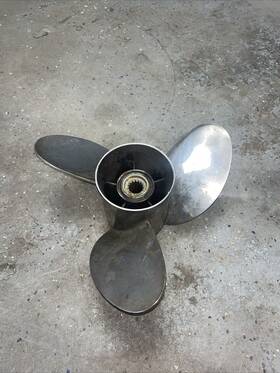 Clu2000fs3r19p Michigan Wheel Stainless Rh 19p 15.25 Inch 3 Blade Hub Propeller-power Tech-for Mercury And Honda
