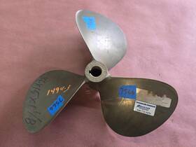 14rh15 Michigan Wheel/federal Cup Rh Ni-bral 14 Inch X 15p Inboard Prop 1 1/8 Bore P7566