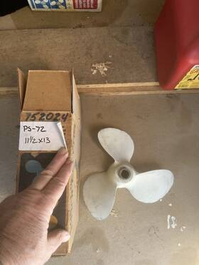 Ps-72 Michigan Wheel Homelite Mcculloch Outboard Propeller Aluminum 11-1/2 Inch X 13