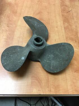 Smc-62 Michigan Wheel Smc62 Bronze Brass Prop Three Blade Propeller # F67