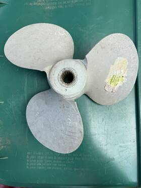 Smc339 Michigan Wheel Propellers 14 Inch Radius. Stamped T 9925 And Smc 339. I Believe Rh