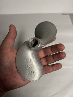 Shs2 Mud-skipper Prop Size No 2 6-3/4 Inch X 8