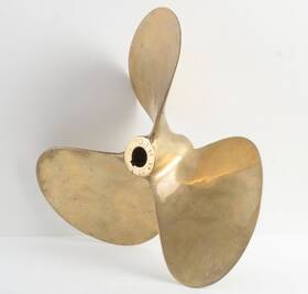 A2771 Oj Bronze V-drive Propeller 3 Blade 12x14 1 Inch Lh Counter Rotation