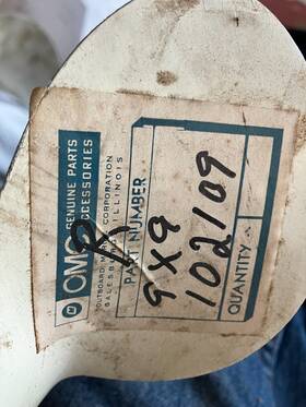 102109 Omc Propeller Johnson Evinrude