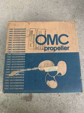 317542 Omc Johnson Evinrude Outboard White Aluminum Propeller 11-1/4 X 21