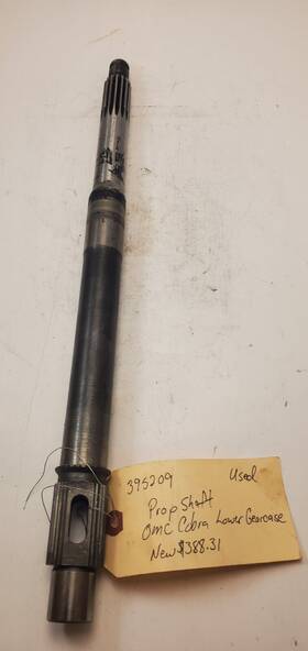 0395209 Omc 395209 Cobra Propeller Prop Shaft Johnson Evinrude V6 V8 1984-1990