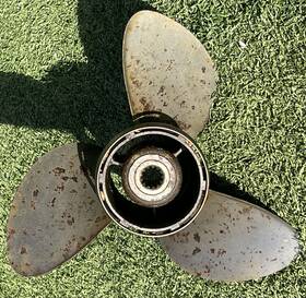 4753 Omc 475s Stainless Steel Boat Propeller 3 Blade Johnson Evinrude Rh 13-14 Inch Dia