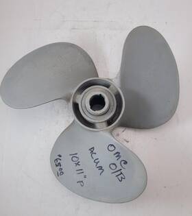 65-5s Omc 3 Blade Boat Propeller 65 5s 10x11 Inch P Aluminum Prop Vintage Johnson