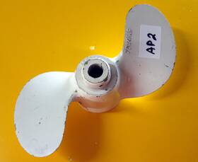 459265 Omc Johnson Evinrude Vintage Aluminum 7 X 4 3/4 Pitch 2 Bl Rh Propeller