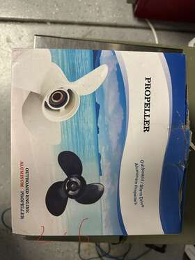 Hz-boat-propeller-664s Outboard 2910 Propeller Aluminum 9 7/8 X 11 1/4-f White