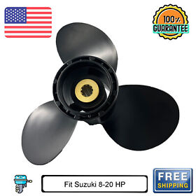58100-90l50-019 Outboard Propeller 9 1/4x9 For Suzuki Engine 8-20hp Oem Part #58100-90l50-019 Rh