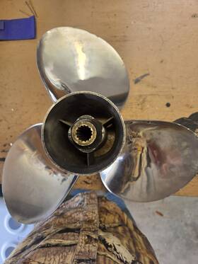 793960 Pierce C4924 Stainless Propeller 793960. 15 5/8 13. Some Minor Dings. 175.00. 35.00 Ship