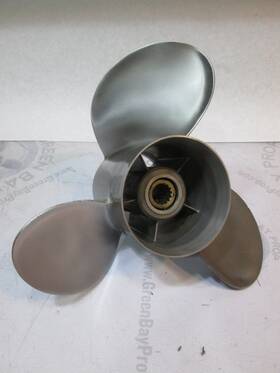 M250mqslh-19p Power Tech Stainless Prop 14 Inch X 19p Mercury V6 And V8 15 Spline Lh