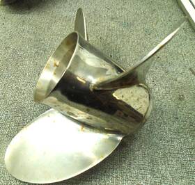 Ofs3l21pcl200 Power Tech Powertech Stainless Propeller Left Hand 15.25 Dia X 21p V6 Prop