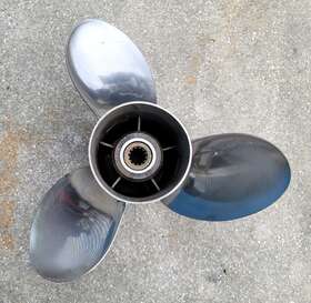 Ptr3r19pom140 Power Tech Johnson Evinrude V4 Rh Stainless Steel Propeller 13.5 X 19 Ptr3r19