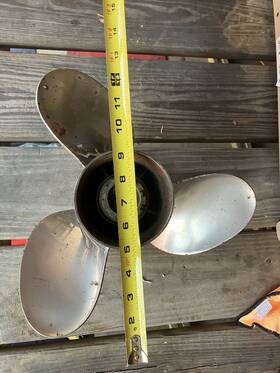 Red3r13ph115 Power Tech 13 1/4 X Honda 60-130hp Propeller Stainless Steel 3 Blade Prop Red