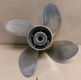 Un150tro4r27p Power Tech 13.75 X 27 Stainless Outboard 4-blade Propeller Part #
