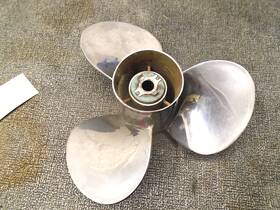 Wba3r9pym90 Power Tech Powertech Stainless Propeller Right Hand 12 X 9p Mercury Boat Prop