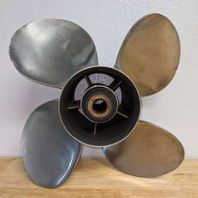 Un200mq64r19p Powertech 9337012 4 Blade Stainless Steel Boat Propeller / 14.25x19 Pitch/