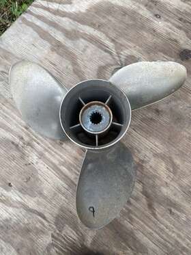 9341173 Powertech 17p Stainless Steel Propeller Evinrude Johnson Prop Left Hand Counter