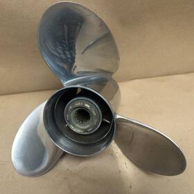 M135pt3v4-23 Powertech Clean Used / Mercury 13 1/2 X 23 Stainless Steel Outboard Propeller