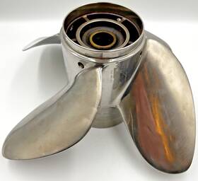 Om140rcb4r15p Powertech Ofx4r15pcl200 Used Rxb 4r15 Stainless Boat Propeller Polish-om140