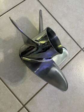 Ofx4r19pcl200 Powertech Offshore Series 4 Blade 19p Stainless Steel Propeller
