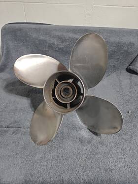 Prk4r18pym90 Powertech Propeller 4 Blade 18 Pitch Right Rot. Yamaha 60 - 140 Hp High Perform